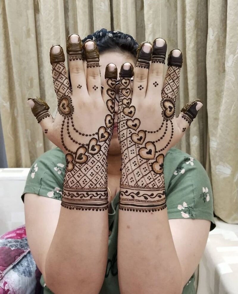 Guest Mehandi Back Saide designer Mehandi