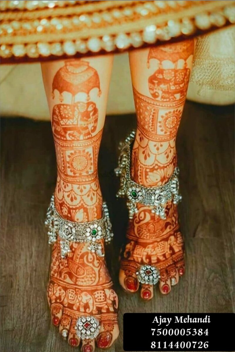 Bridal Mehandi Leg