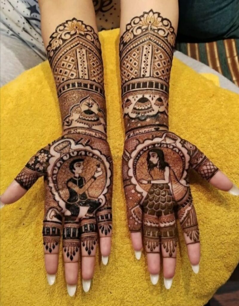 Engagement Mehandi Design